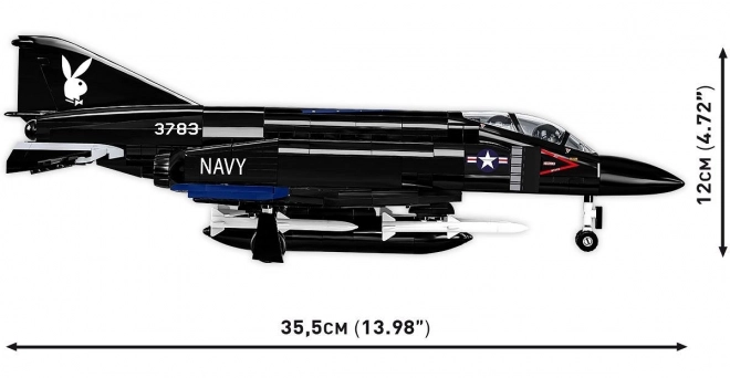 Stavebnice F-4S Phantom II Černý Králík 608 kostiček
