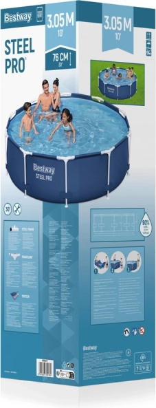 Zahradní bazén s konstrukcí 306 cm x 76 cm Bestway