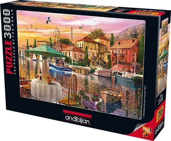 Puzzle Přístav při Západu Slunce 3000 Dílů