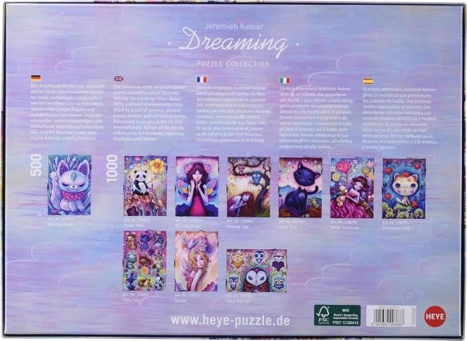 HEYE Puzzle Snění: Velká sova 1000 dílků