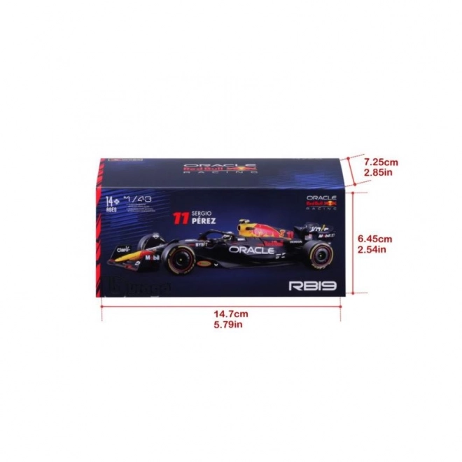 Bburago 1:43 RACE Formula F1 - Red Bull Racing RB19 (2023) #11 (Sergio Pérez)