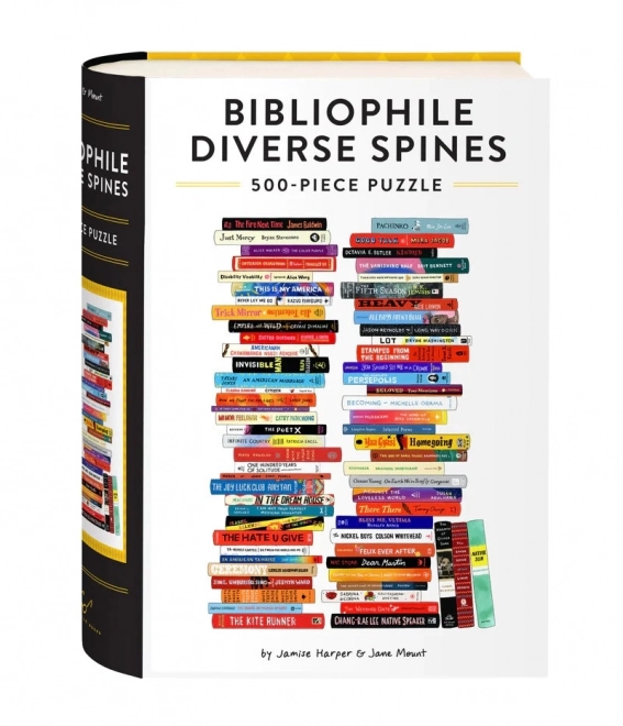 Puzzle Bibliophile Diverse Spines 500 dílků