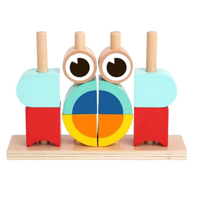 Kreativní dřevěné 3D kostky krab
