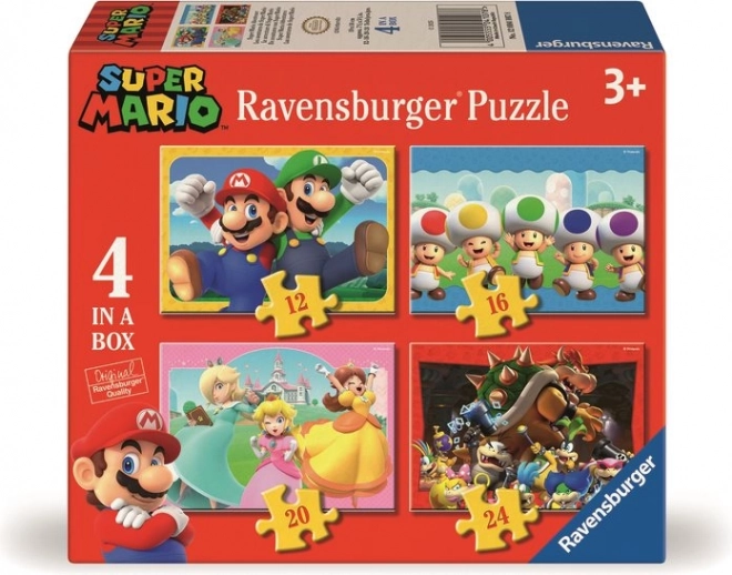 Puzzle RAVENSBURGER Super Mario Dobrodružství 4v1