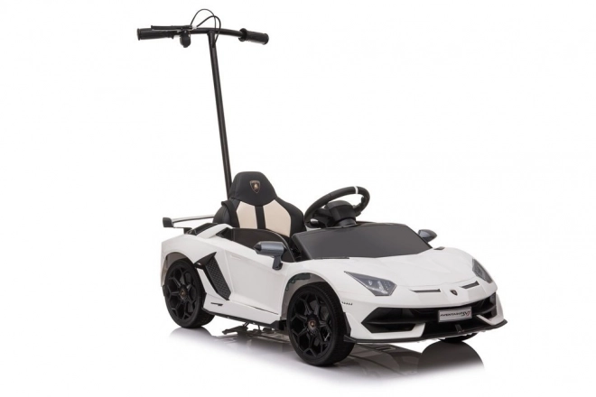 Lamborghini Aventador SX2018 auto na baterie s plošinou – Bílé