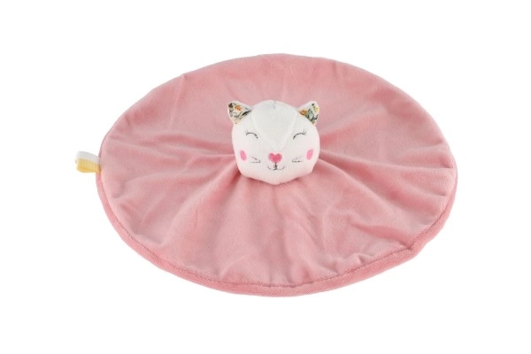 Plyšová kočka 25 cm růžová
