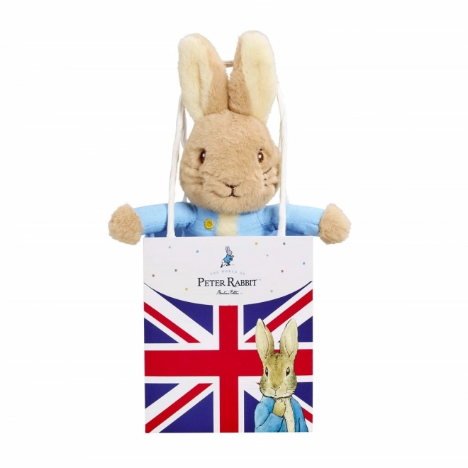 Plyšový králíček Petr v dárové tašce Union Jack