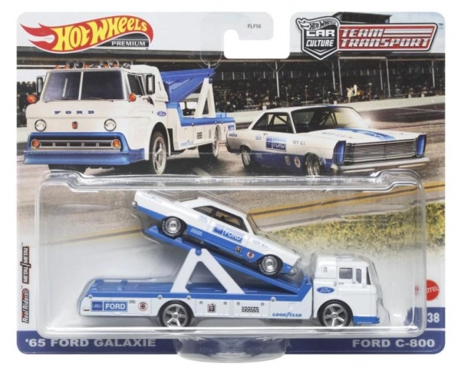 Tahač a závodní autíčko Hot Wheels