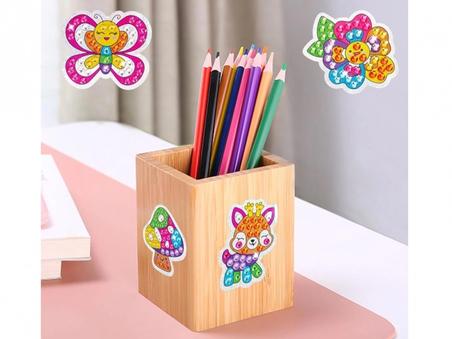 Diamantový kreativní set s nálepkami Zvířátka