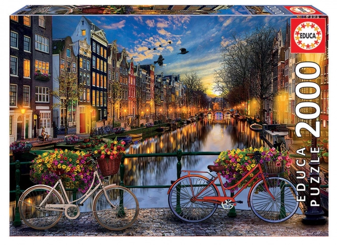 Puzzle Romantický Amsterdam 2000 dílků