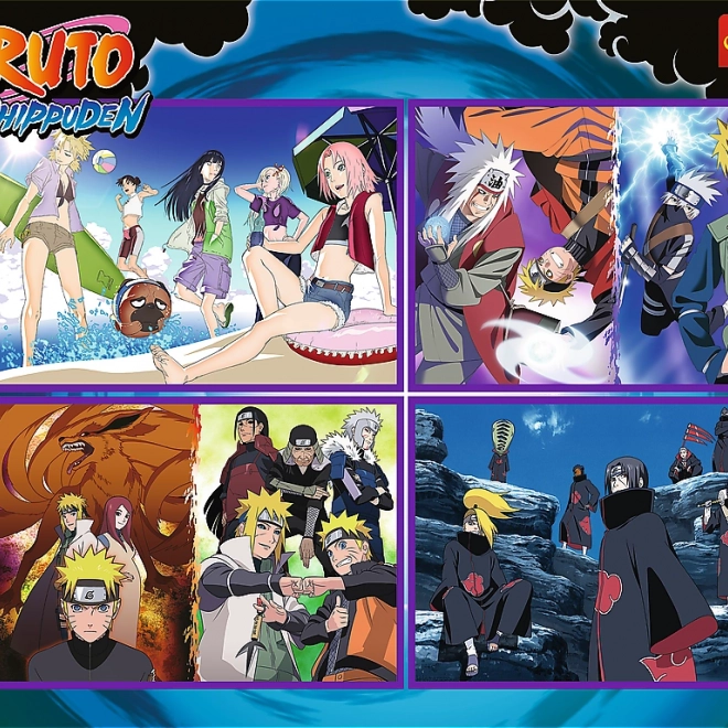 Trefl Puzzle Naruto Shippuden: Dobrodružství Naruta Uzumaki 4x250 dílků