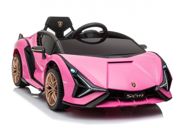 Lamborghini SIAN dětské auto na baterii s ovladačem – Růžové