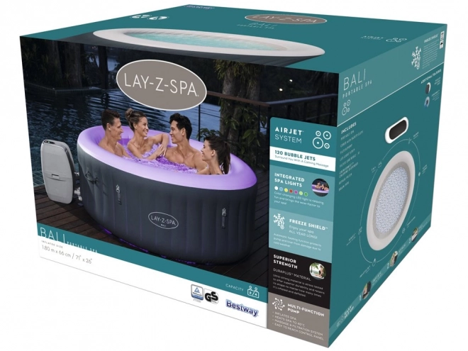 Nafukovací vířivka Lay-Z-Spa Bali se světelnými efekty