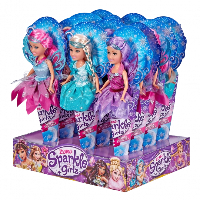 Princezna zimní Sparkle Girlz v kornoutku