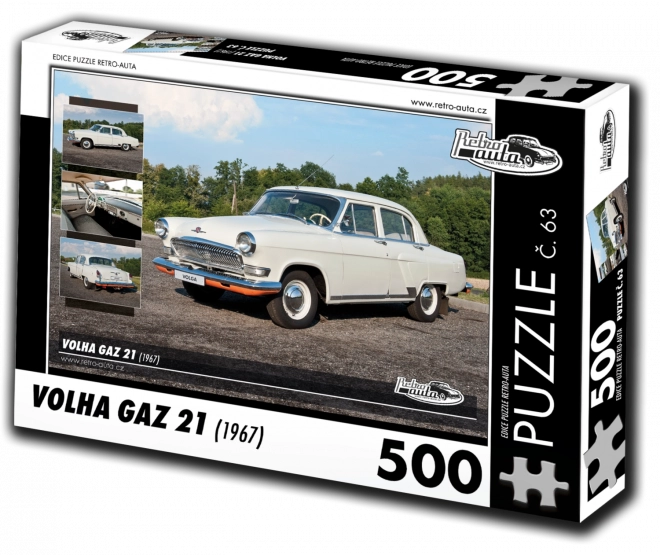 Puzzle Retro Auta Volha GAZ 21 (500 dílků)
