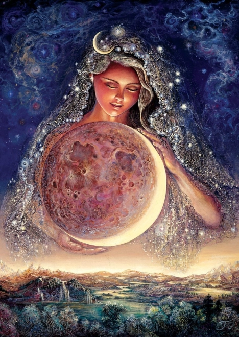 ART PUZZLE Svítící puzzle Měsíční bohyně 1000 dílků
