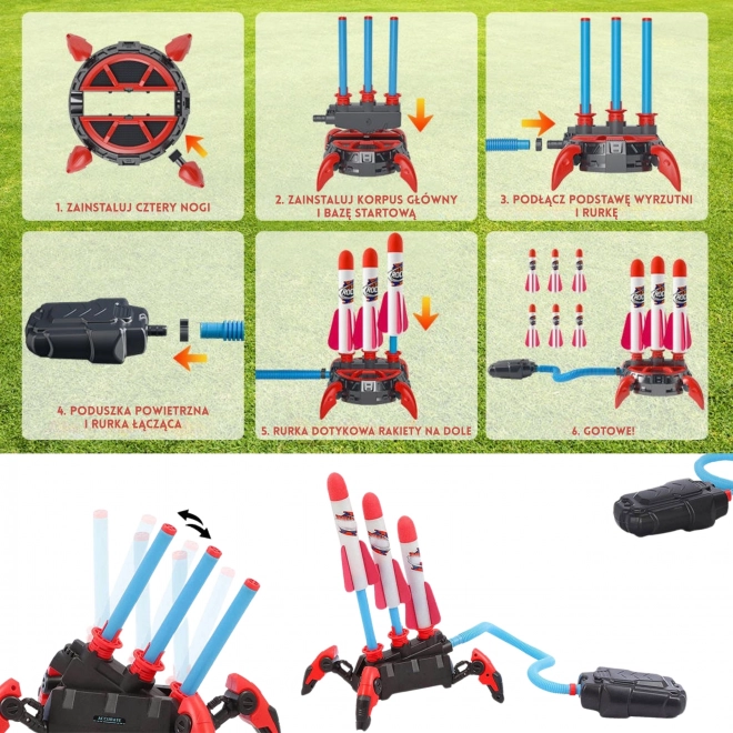 Pěnový raketomet pro děti