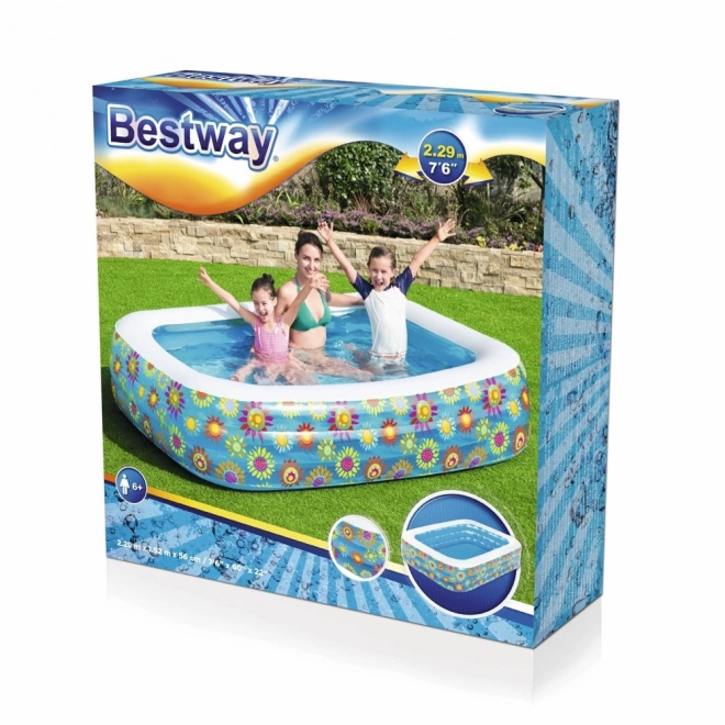 Barevný nafukovací rodinný bazén Bestway