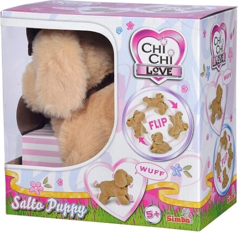 Interaktivní plyšový pejsek Chi Chi Love Salto Puppy 20 cm