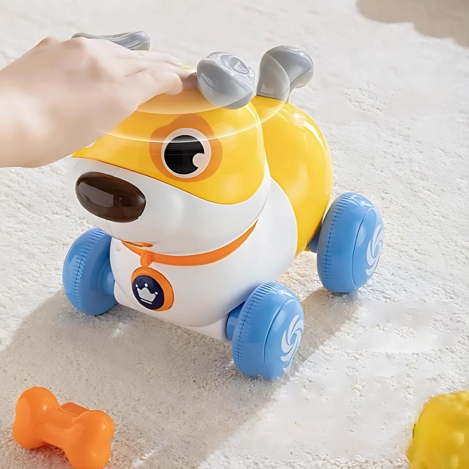 Interaktivní pejsek WOOPIE 2v1 tlačítko štěkající 360° pro děti 6m+