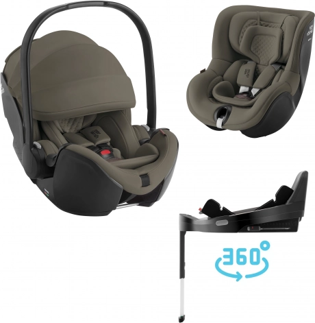 Autosedačkový set Britax Römer Baby-Safe Pro Lux + Vario Base 5Z + Dualfix 5Z Lux, Urban Olive