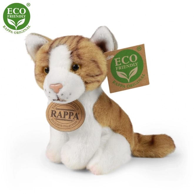 Plyšová kočka 14 cm sedící ECO-FRIENDLY