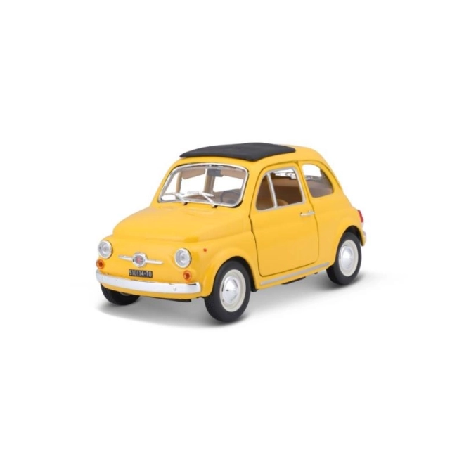 Bburago model auta Fiat 500 F 1965 žlutý 1:24