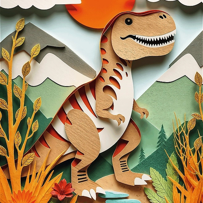 Puzzle Paper Art: Dinosaurus 160 dílků