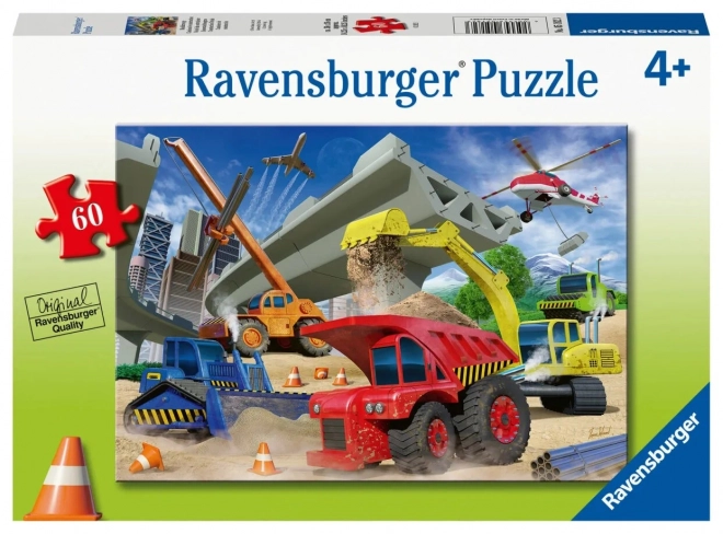 Ravensburger stavební stroje puzzle 60 dílků