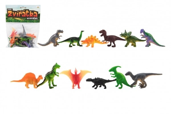 Mini dinosauři – plastové figurky 6-7 cm, 12 ks