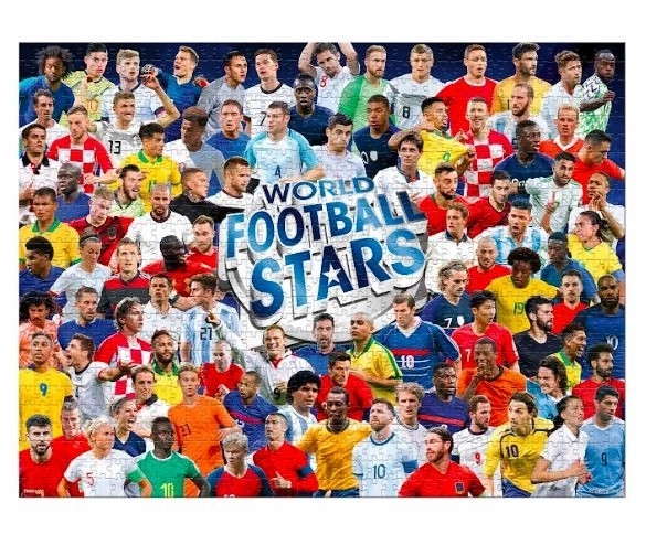 Puzzle 1000 prvků Světové fotbalové hvězdy