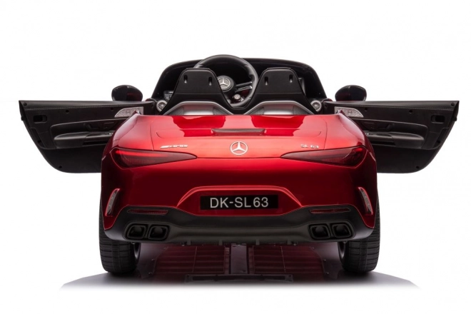 Mercedes AMG SL63 červeně lakované auto na baterie