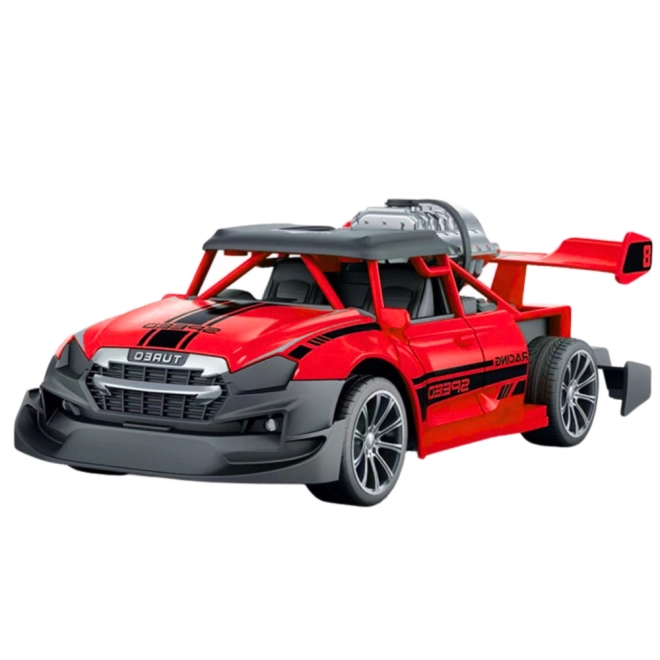 Závodní auto RC s kouřovým efektem červené