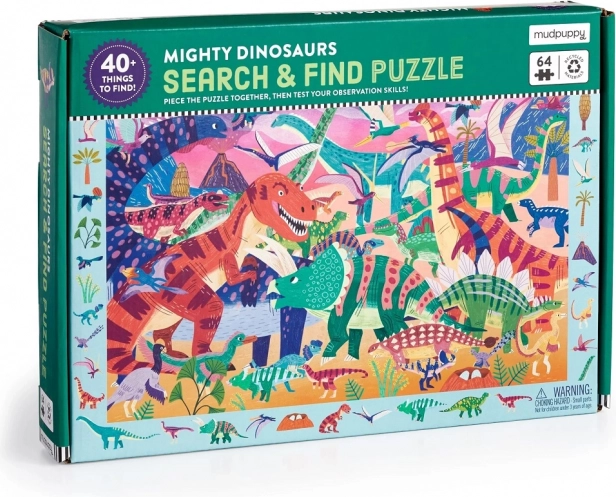 Puzzle Majestátní Dinosauři 64 dílků