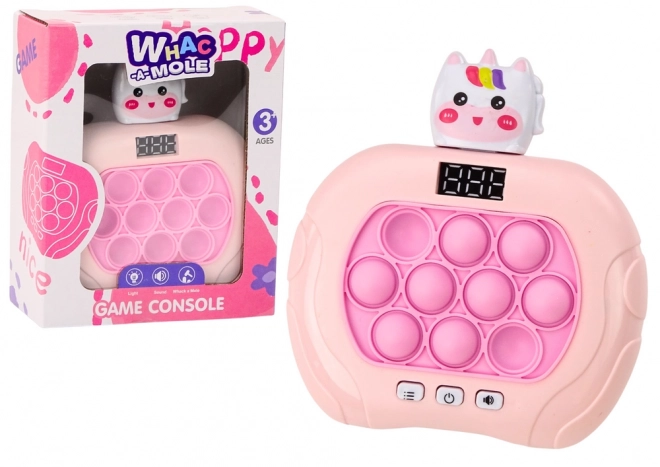 Pop-It hra Wac A Mole Unicorn Lights Sounds Pink
