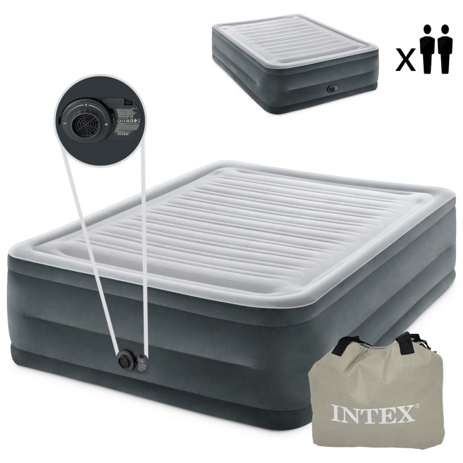 Dvoulůžková matrace s automatickou pumpou - 203x152cm INTEX