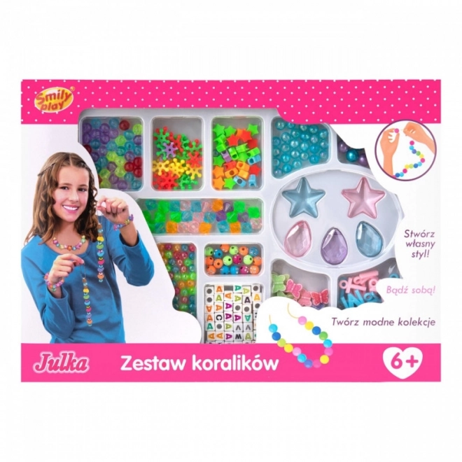 Sada korálků v krabičce