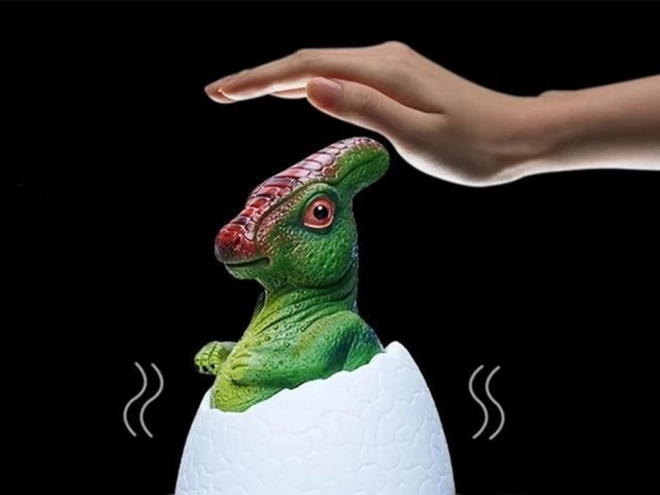 Noční světlo dinosaurus vajíčko RGB LED pro děti