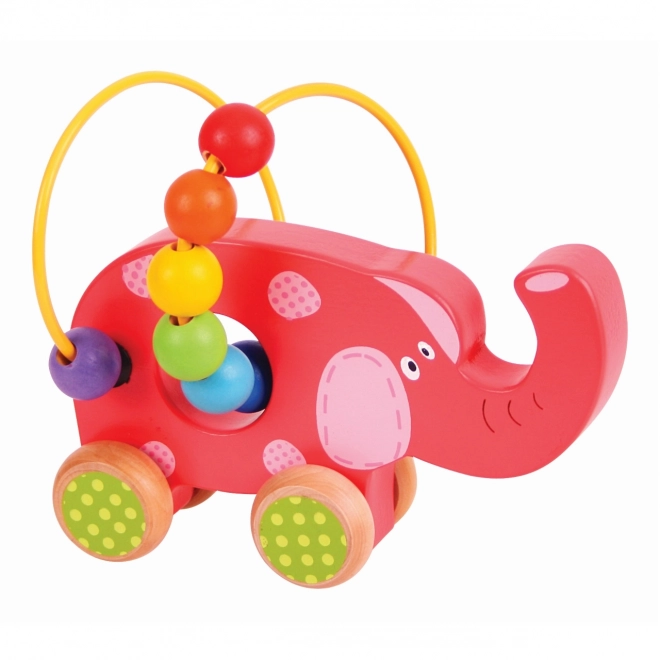Dřevěný Motorický Labyrint Slon od Bigjigs