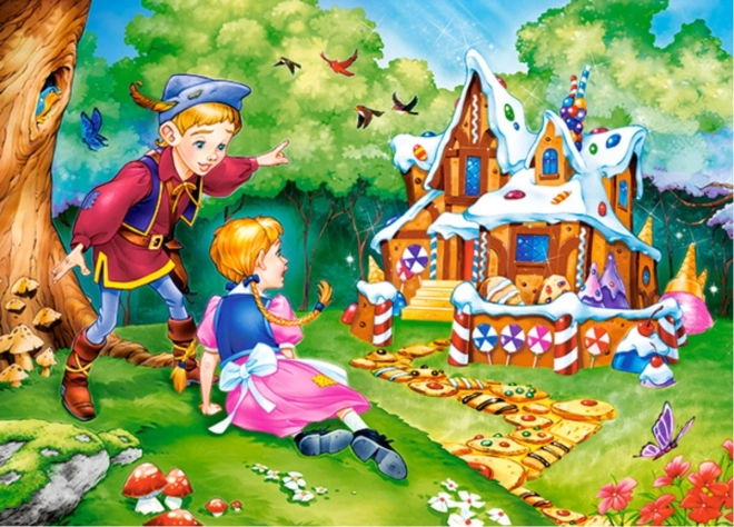 Puzzle 60 dílků Hansel a Gretel
