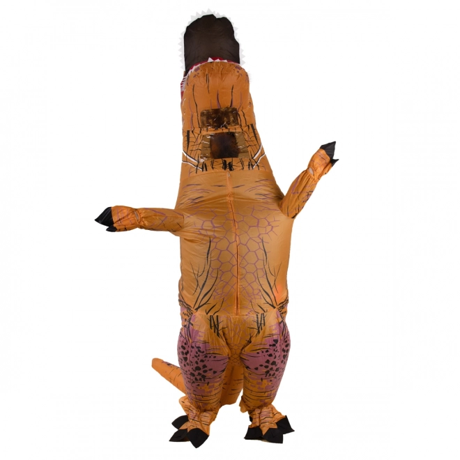Kostým nafukovací dinosaurus T-REX hnědý