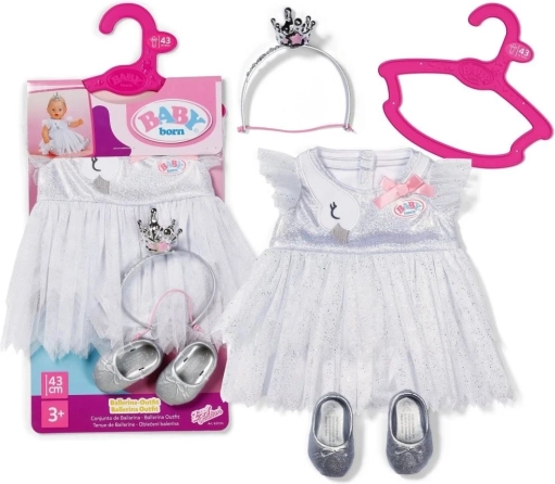 baby born baletní outfit pro panenky 43 cm