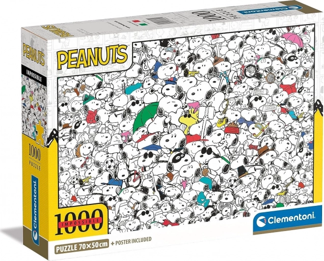 CLEMENTONI Puzzle Impossible Peanuts 1000 dílků