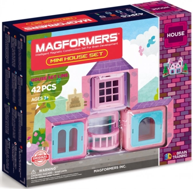 Magnetická stavebnice MAGFORMERS Mini House set 42 dílků