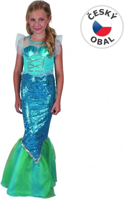 Šaty na karneval Mořská Panna pro děti 110-120 cm