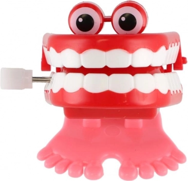 Skákací natahovací zuby 5 cm, různé barvy