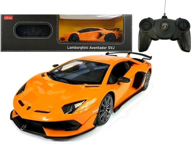 Auto na dálkové ovládání Lamborghini Aventador Rastar 1:24 oranžové