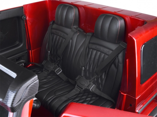 Autobaterie Mercedes třídy G 63 AMG 4x4 Panelové rádio 2 místné PA0309 – Lakovaná červená