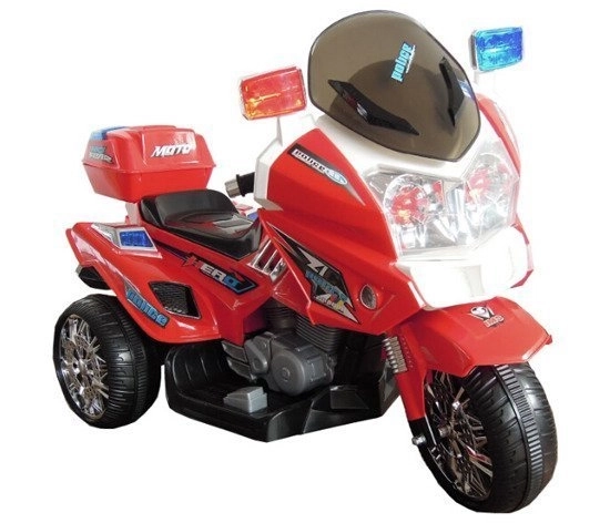 Dětský elektrický motocykl červený