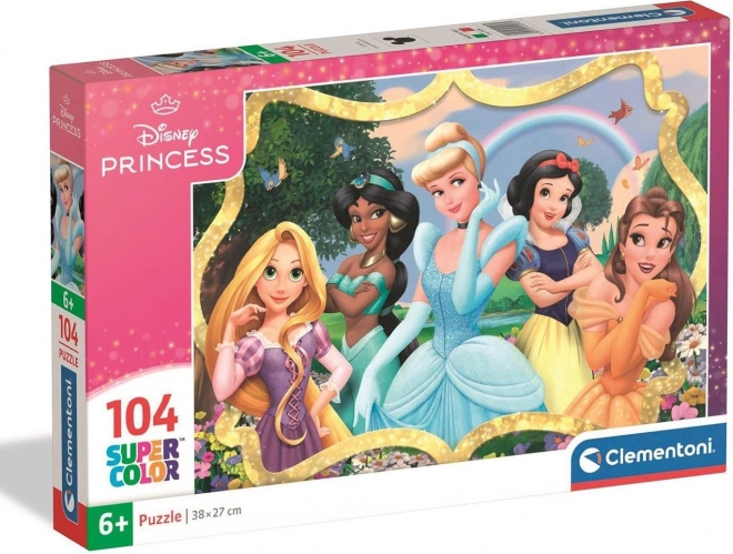 Clementoni puzzle Disney princezny: V zahradě 104 dílků